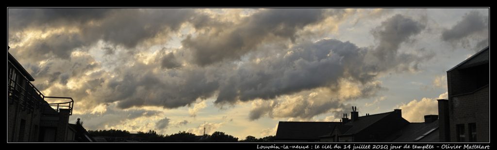 Louvain-la-neuve : ciel du 14 juillet 2010