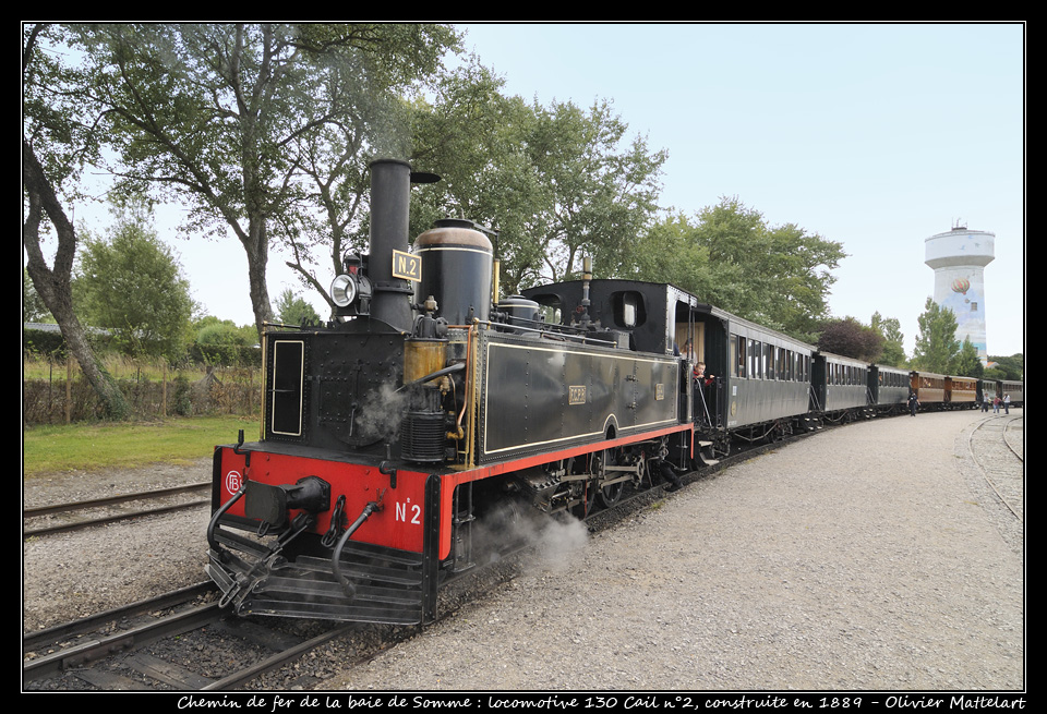Le Crotoy : la locomotive Cail du chemin de fer de la baie de Somme